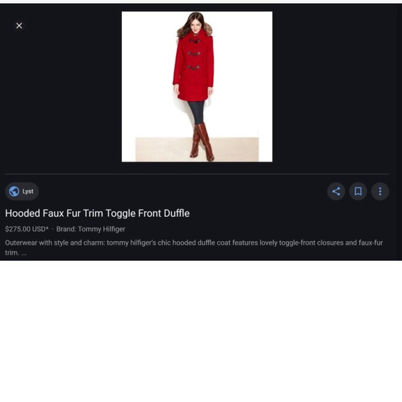 Tommy Hilfiger Hooded Toggle Front Duffle Coat - Picture 4 of 13